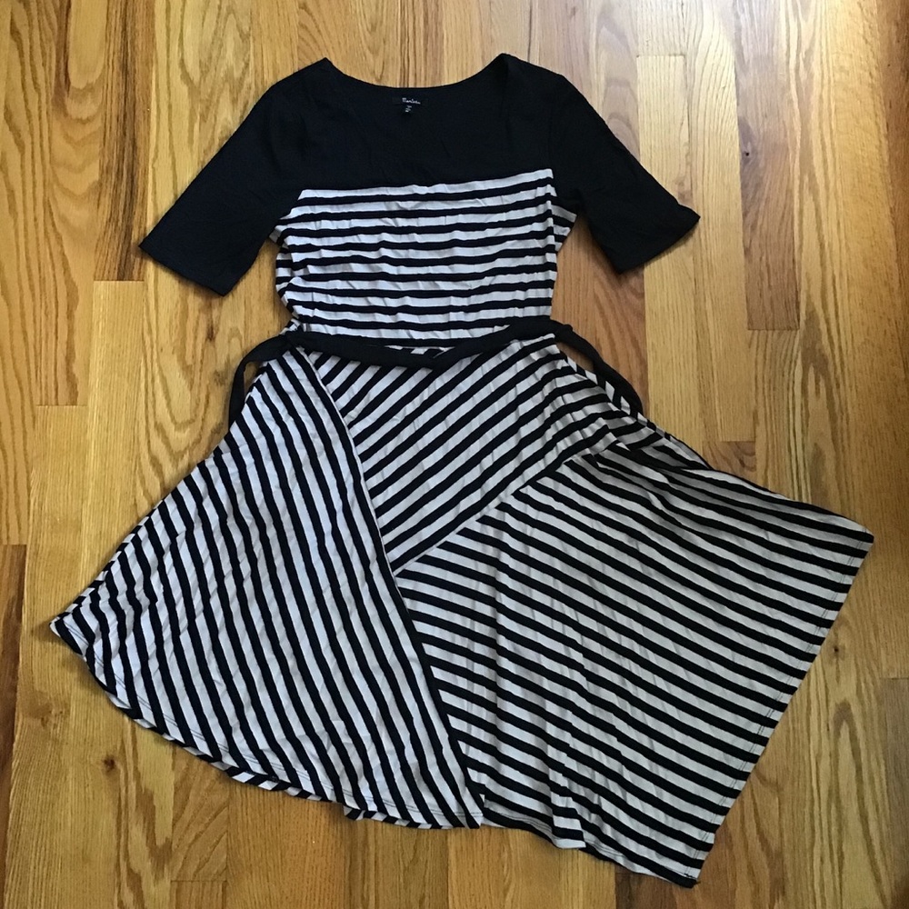 Soft, striped, flowy dress